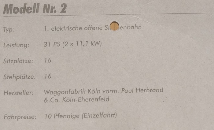 125 Jahre Straßenbahn in Chemnitz: Wagen Nr. 2 - 1. elektrische Bahn anno 1897