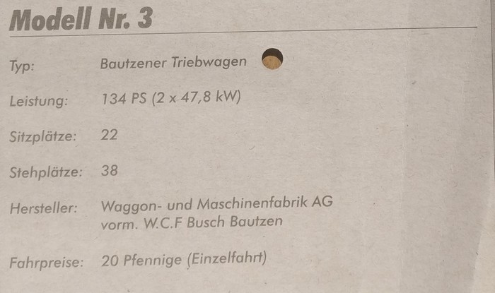 125 Jahre Straßenbahn in Chemnitz: Wagen Nr. 3 - Bautzner Triebwagen anno 1928