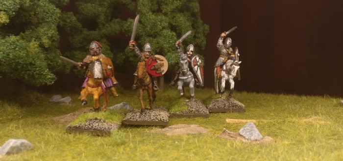 Eine dritte Gruppe Veteranen-Reiter der SAGA-Byzantiner