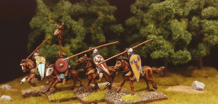 Eine vierte Gruppe Veteranen-Reiter der SAGA-Byzantiner
