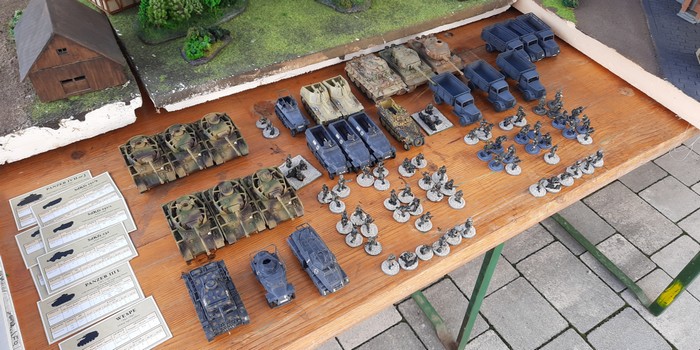 Dominics Deutsche beim Spiel Battlegroup Kursk.