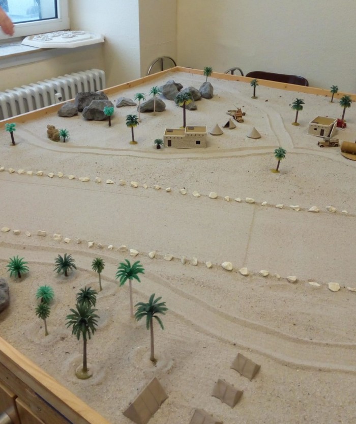 Tobruk Airfield als Szenario für das Battlegroup Game.