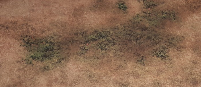 Die Textur der Deep Cut Studios Game Mat "Savanna" im Detail.