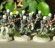 Das Füsilier-Regiment 27 der 12. Infanteriedivision erhält Zulauf