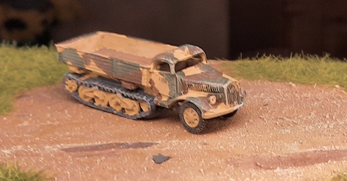 Das trockengebürstete Sd.Kfz.3 "Maultier"