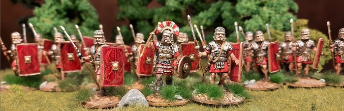 Sind schon ganz schön geil, die Early Imperial Roman Legionaries Advancing von Victrix.