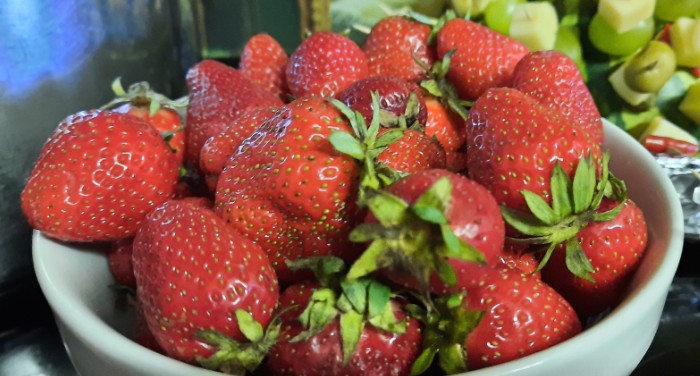 Erdbeeren. Ja klar, die sind natürlich zeitlos...