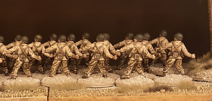 Auch von hinten machen die Matchbox US Infantry Jungs des 30th Infantry Regiment einen guten Eindruck.