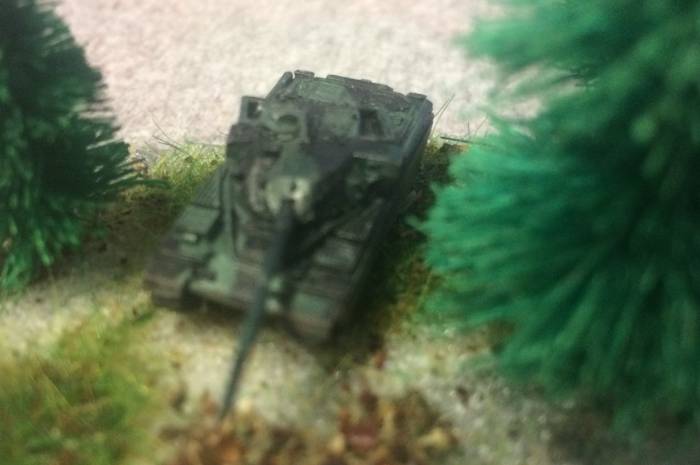 Von GHQ Models: der britische MBT Chieftain im Maßstab 1/285 bzw.6mm.