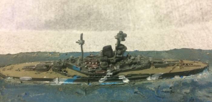 Von GHQ Models: das Schlachtschiff "HMS Revenge" im Maßstab 1/2400.