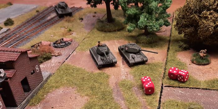 Die Panzer konnten zum Einsatz gebracht werden, auch wenn die ersten Schüsse noch keine Wirkung zeigten. Das sollte man in der nächsten Runde nachholen können.