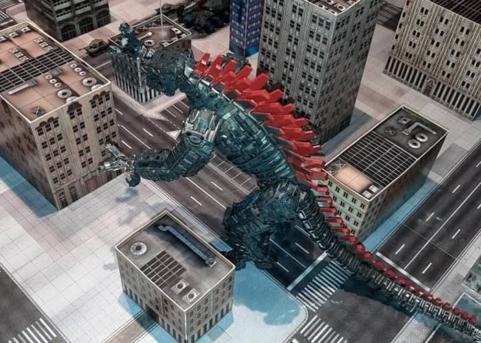 Gebäude im Godzilla Tabletop: zerbrechlich, aber wichtig! (Foto: Udo Zipelius)