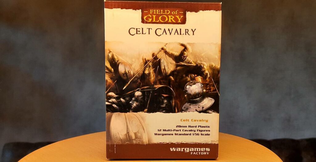 "Celt Cavalry" von Wargames factory auf dem Flohmarkt bei den Phantasos Studios. Die keltischen Reiter (12 Stück in der Packung) sind aus Plastik und sicher gut einzusetzen.