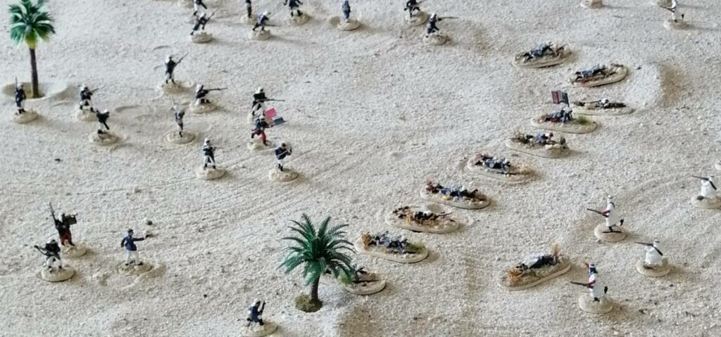 D`Feindkontakt! Die Beduinen des El Krim und die Fremdenlegionäre des Major Foster treffen bei Erfoud in der Region Drâa-Tafilalet  aufeinander. (Foto: Bestellonkel)