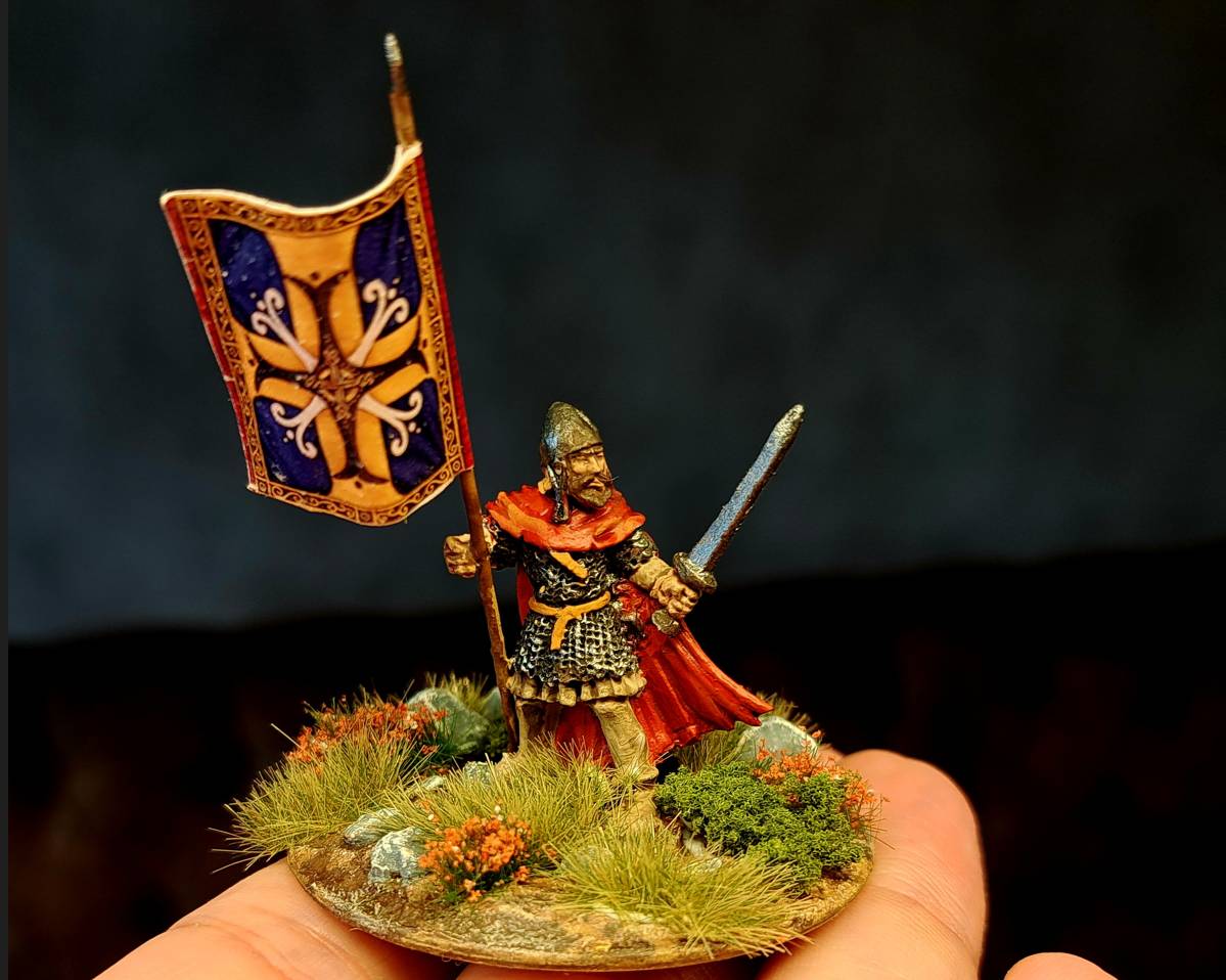 Hier der SAGA Kriegsherr noch mal in der Totalen: Harald Hardrada (oder Ragnar Lodbrok) für meine SAGA-Armee