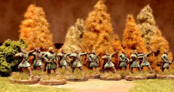 Das Grüne Regiment: noch 12 SAGA Angelsachsen Bauern mit Bögen
