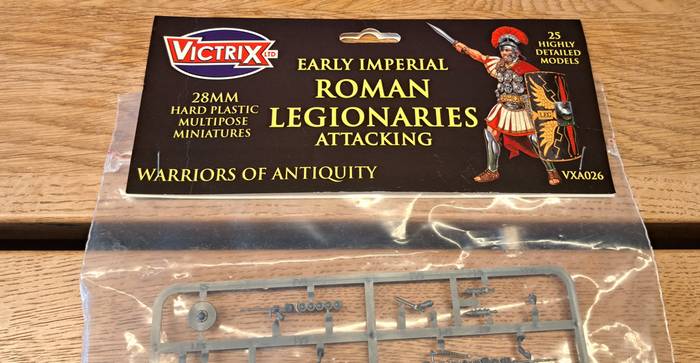 Die "Victrix Early Imperial Roman Legionaries Attacking" werde ich als 3 Punkte Krieger gemäß der Listen in "Ära der Invasionen" aufstellen.
