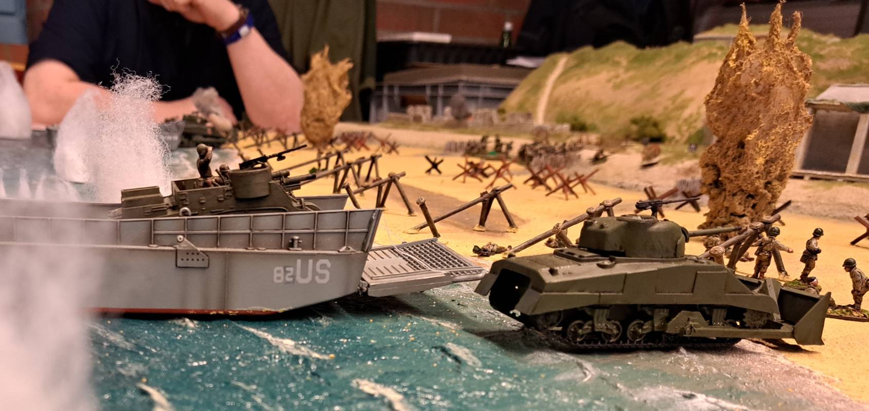 Omaha Beach / Battlegroup: D-Day in 20mm / 1:72 auf der Tactica 2022 in Hamburg