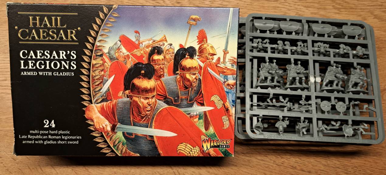 24 Legionäre der römischen Republik aus dem Set Warlord Games Hail Cesar Ceasar's Legions armed with Gladius.