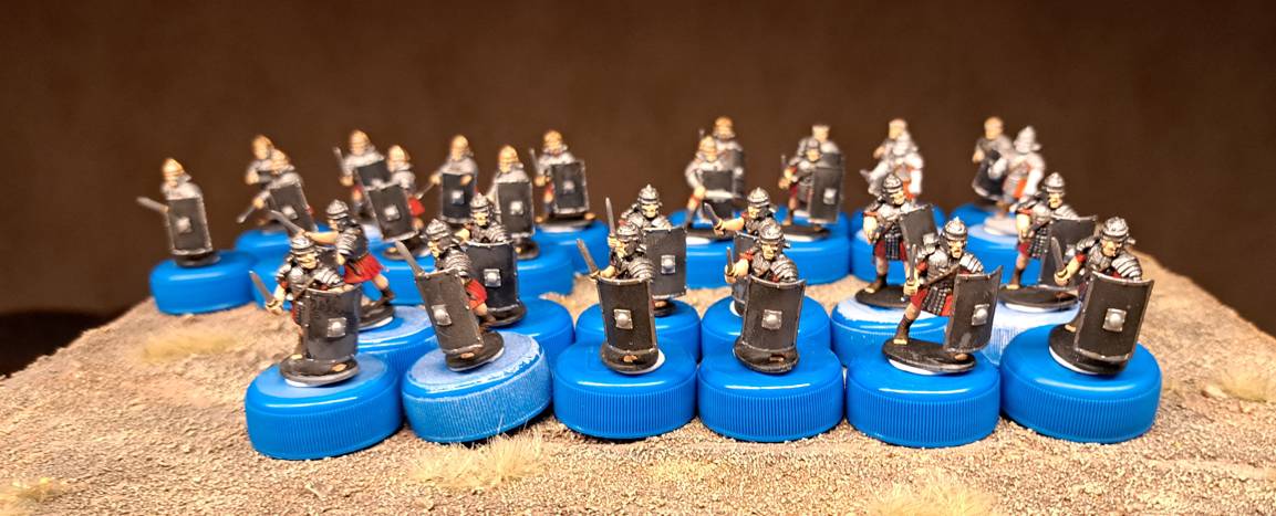 28 weitere Krieger aus dem Set Warlord Games Hail Cesar Early Imperial Romans Legionaries and Scorpion