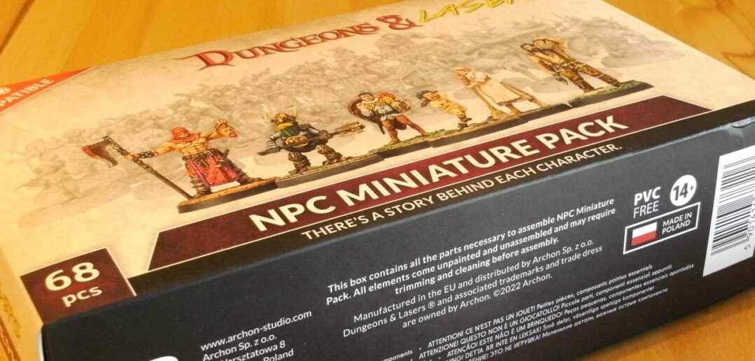 ARCHON Studio NPC Miniature Pack: Eine Kiste mit Figurenspritzlingen (Foto: Honischer)