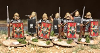 Die Warlord Games Hail Cesar Early Imperial Romans Legionaries aus dem letzten Haul bei Phantasos.
