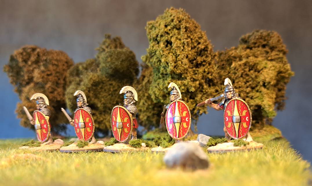 Meine fünf imperialen Prätorianer von Hail Ceasar Imperial Roman Praetorians