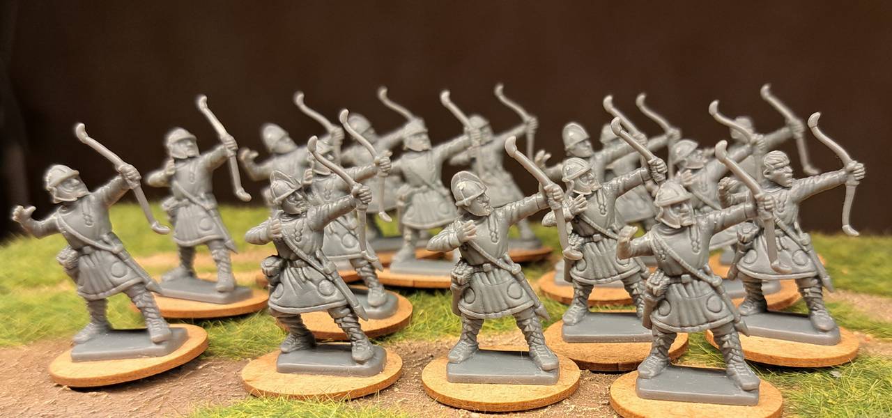 16 Bogenschützen / Archers der Late Imperial Romans von Gripping Beast