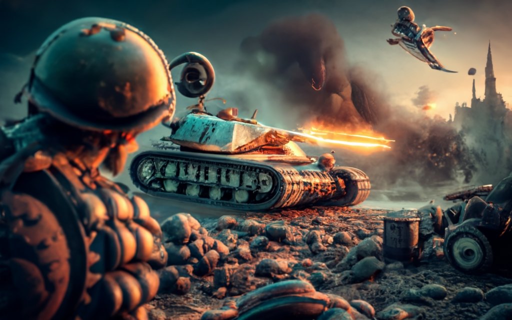 Der Blechkamerad: KI-generierte Tank-Battle "Geile Scheisse"