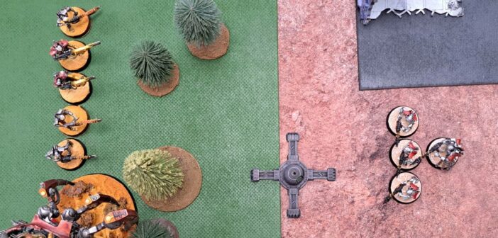 Necrons unter sich: Riddick und Sturmi mit ihrer Robo-Battle.