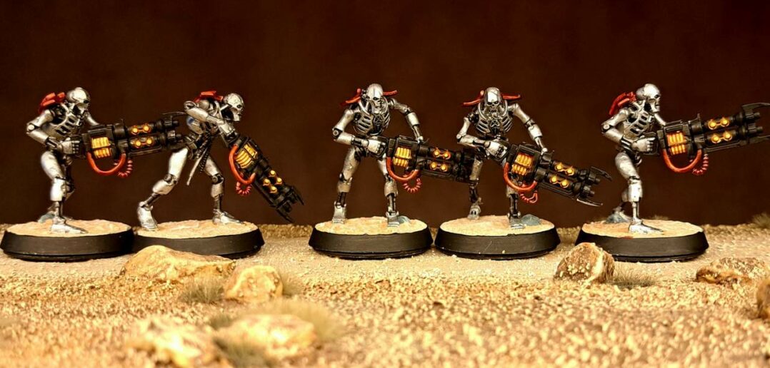 20 Necron Warrior aus Stephans Truppe