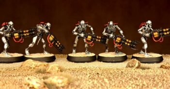 20 Necron Warrior aus Stephans Truppe