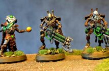 Der Necron Hochlord und seine Warscythe und sein Resurrection Orb