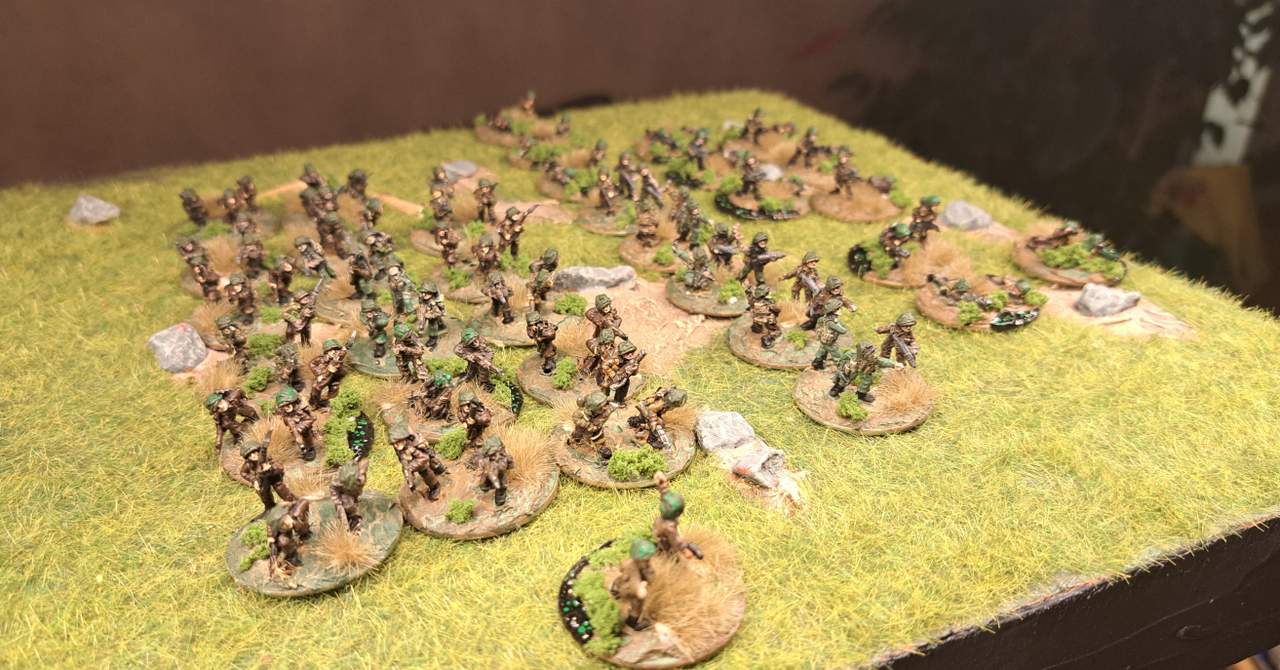 Die zweite British Infanty Company von Mark angetreten.