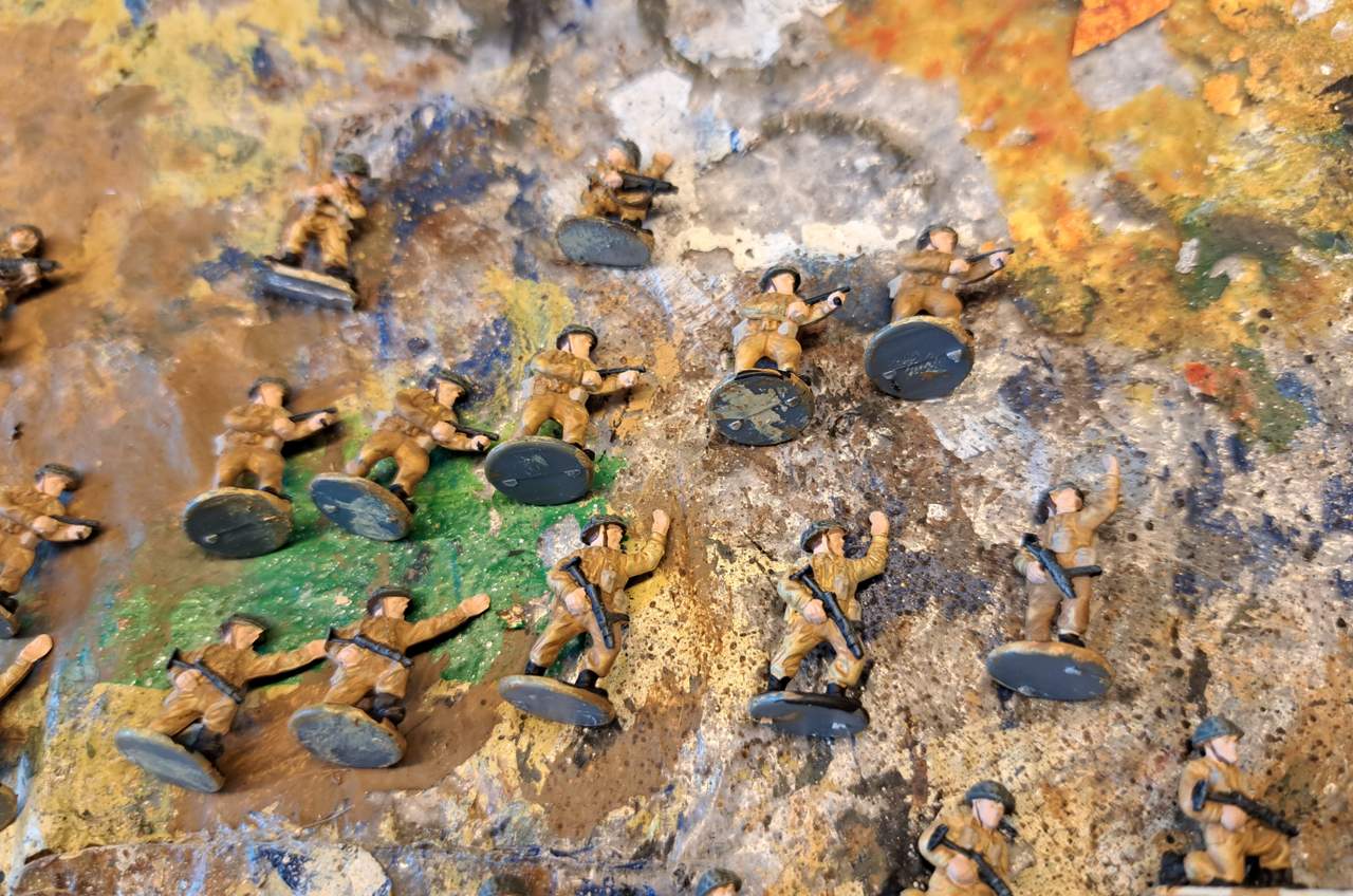 Hier ist das SMG Platoon / Company für PBI angetreten.