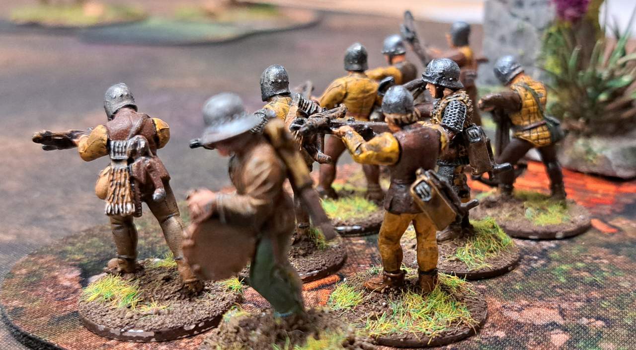 Die erste Armbrustschützen-Einheit der Burgunder