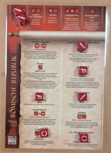 Das Battleboard der Römer bei Eröffnung. Da macht SAGA Spaß... !