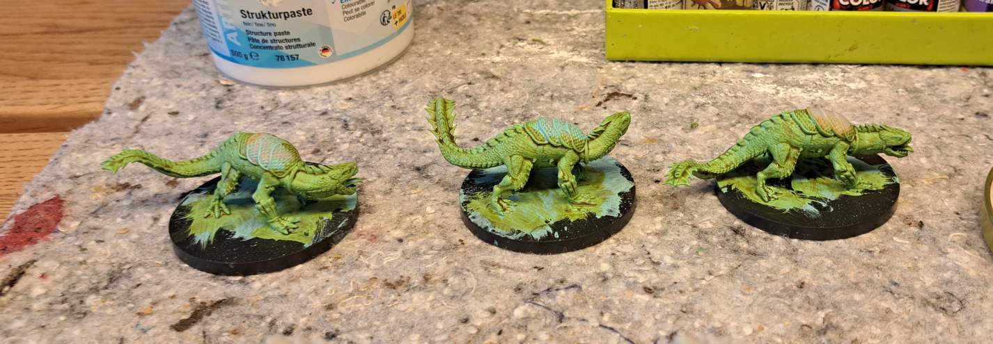 Die Dolidosaurier nach dem Auftrag des "Plaguebearer Flesh".
