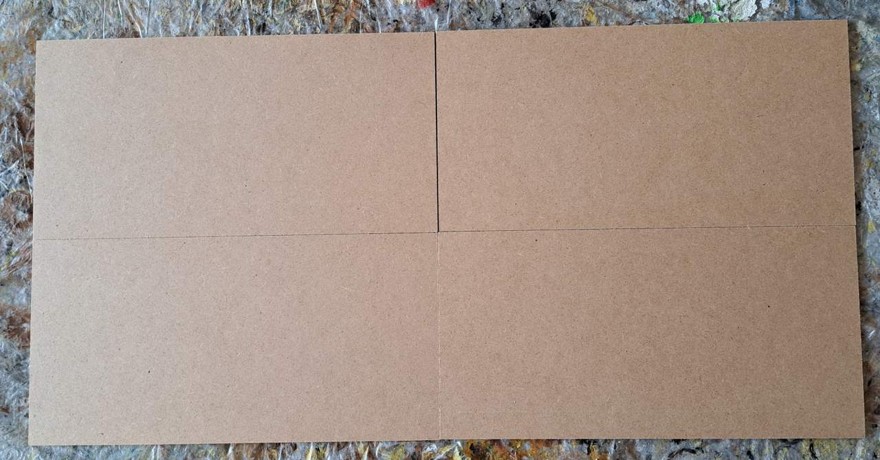 Die vier Terrain Tiles im Maß 15cm x 30cm