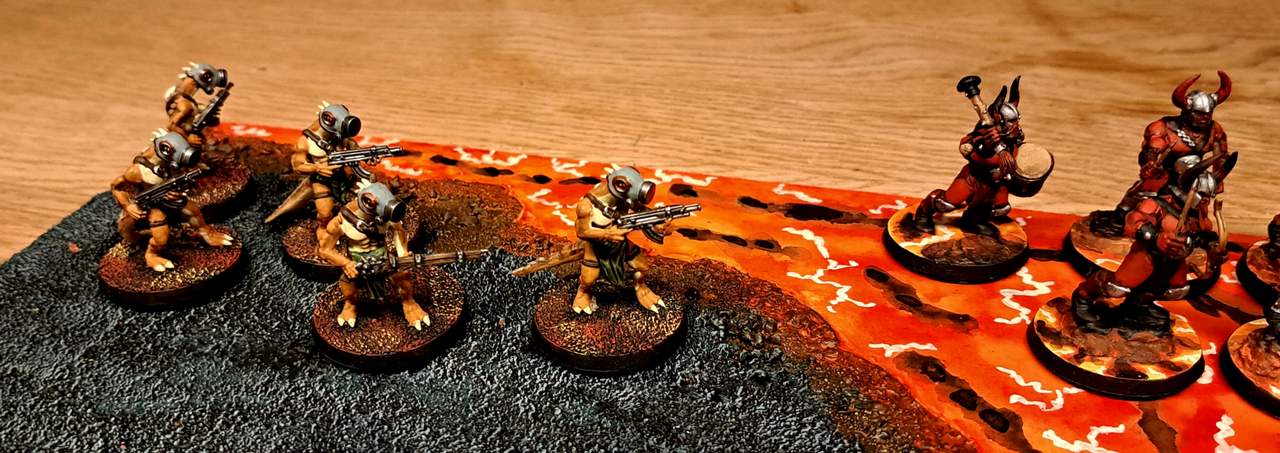 Die Hölle und die Höllenhunde der Chaos-Barbaren.