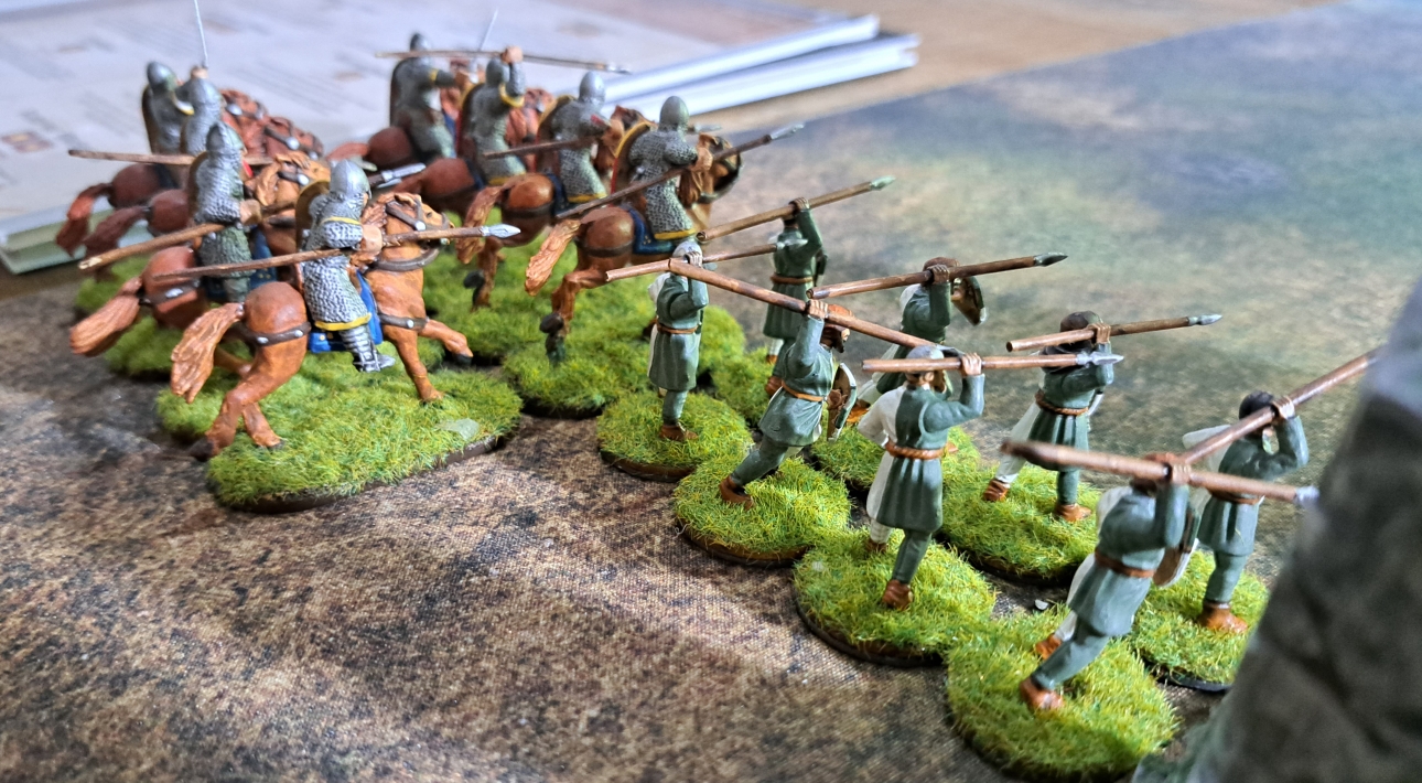 Die Kriegereinheit der Kastilier. Und die Söldner "Bidets".